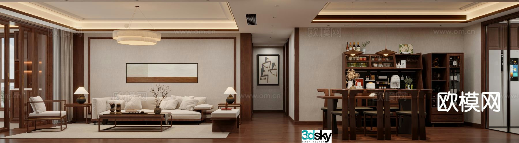 New Chinese restaurant 3D model