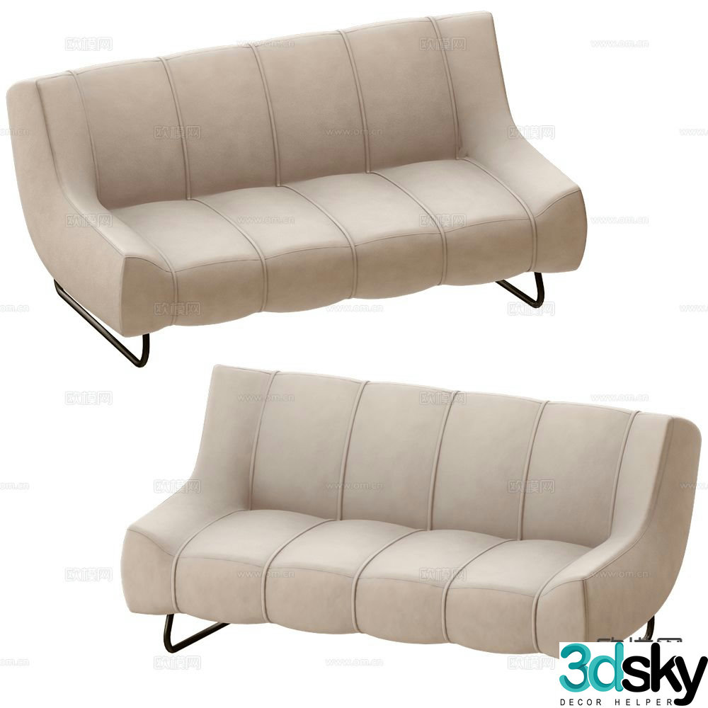 BoConcept love seat 3d model