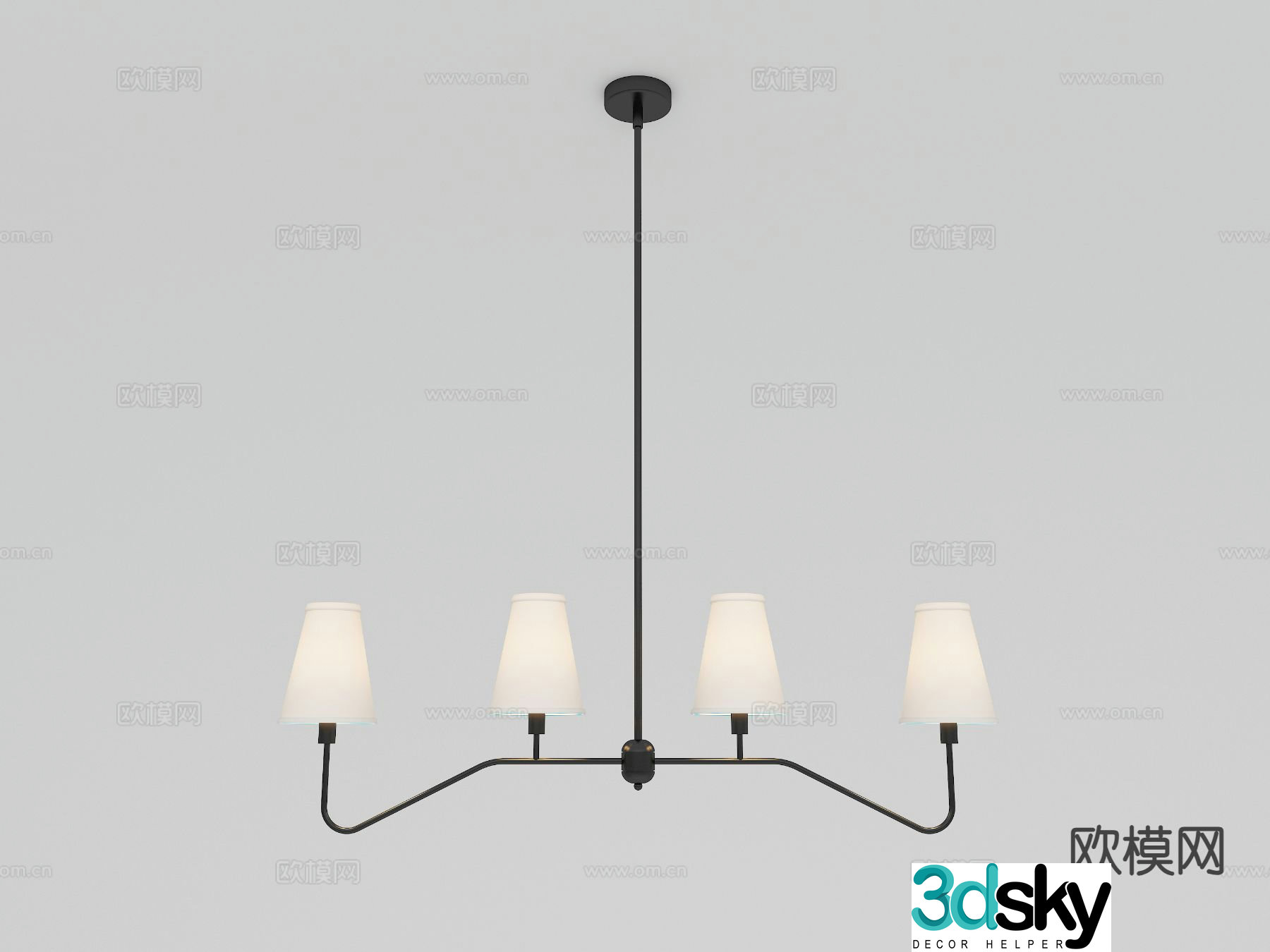 Creative chandelier art chandelier 3d model