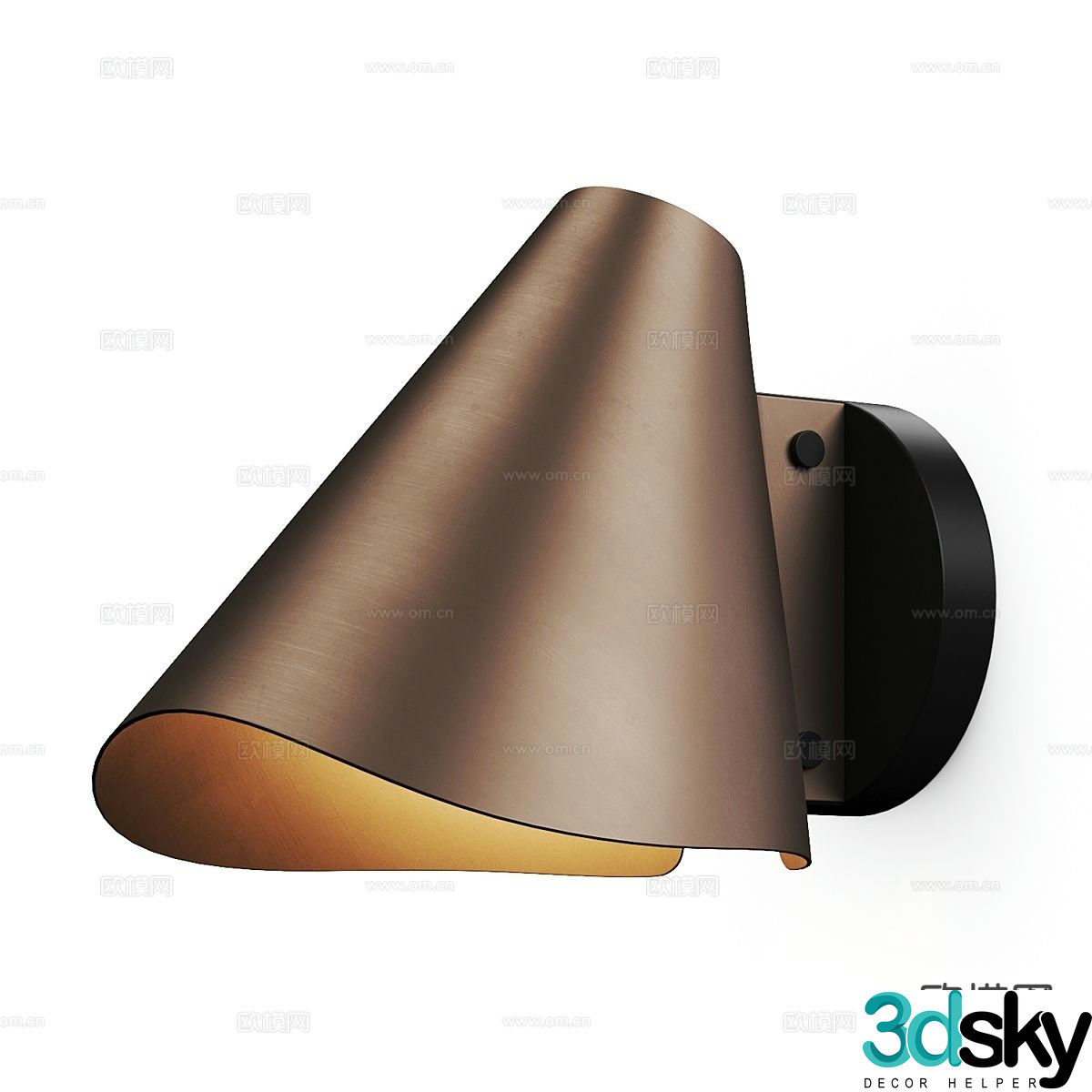 Light luxury wall lamp bedside lamp 3d model