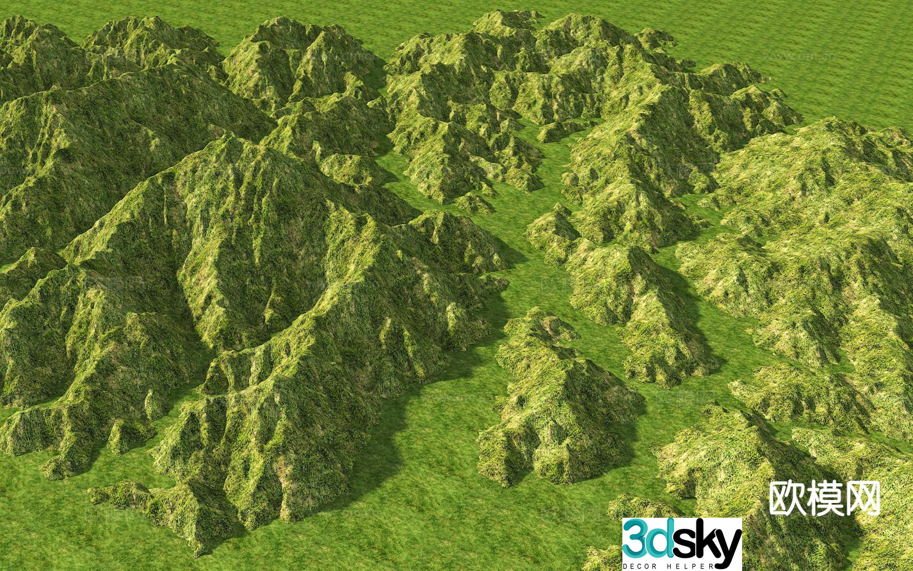Landscape mountains mountain terrain mountain park terrain mountain 3d model