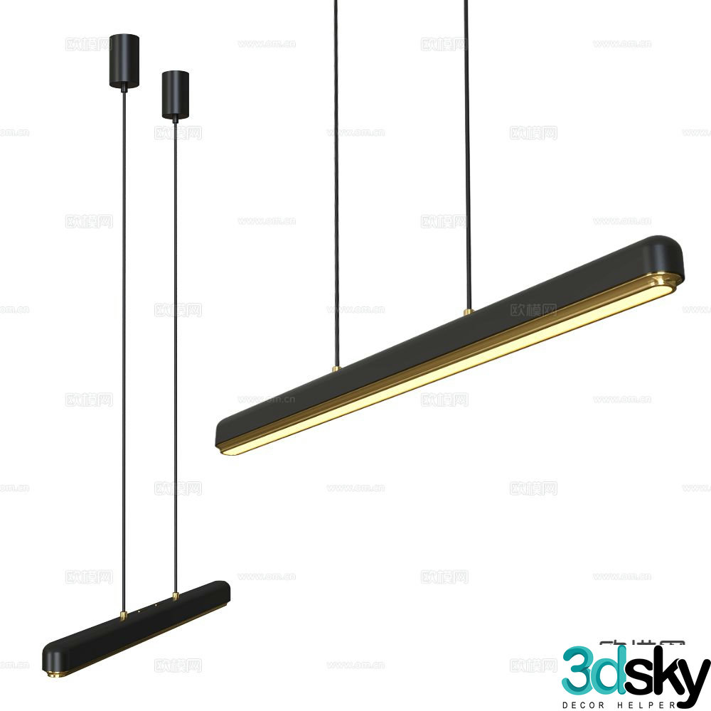 UMAGE long chandelier 3d model