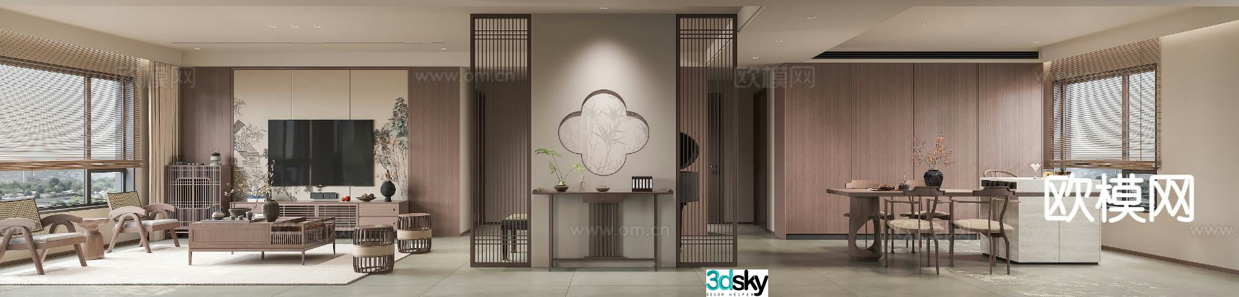 New Chinese restaurant 3D model