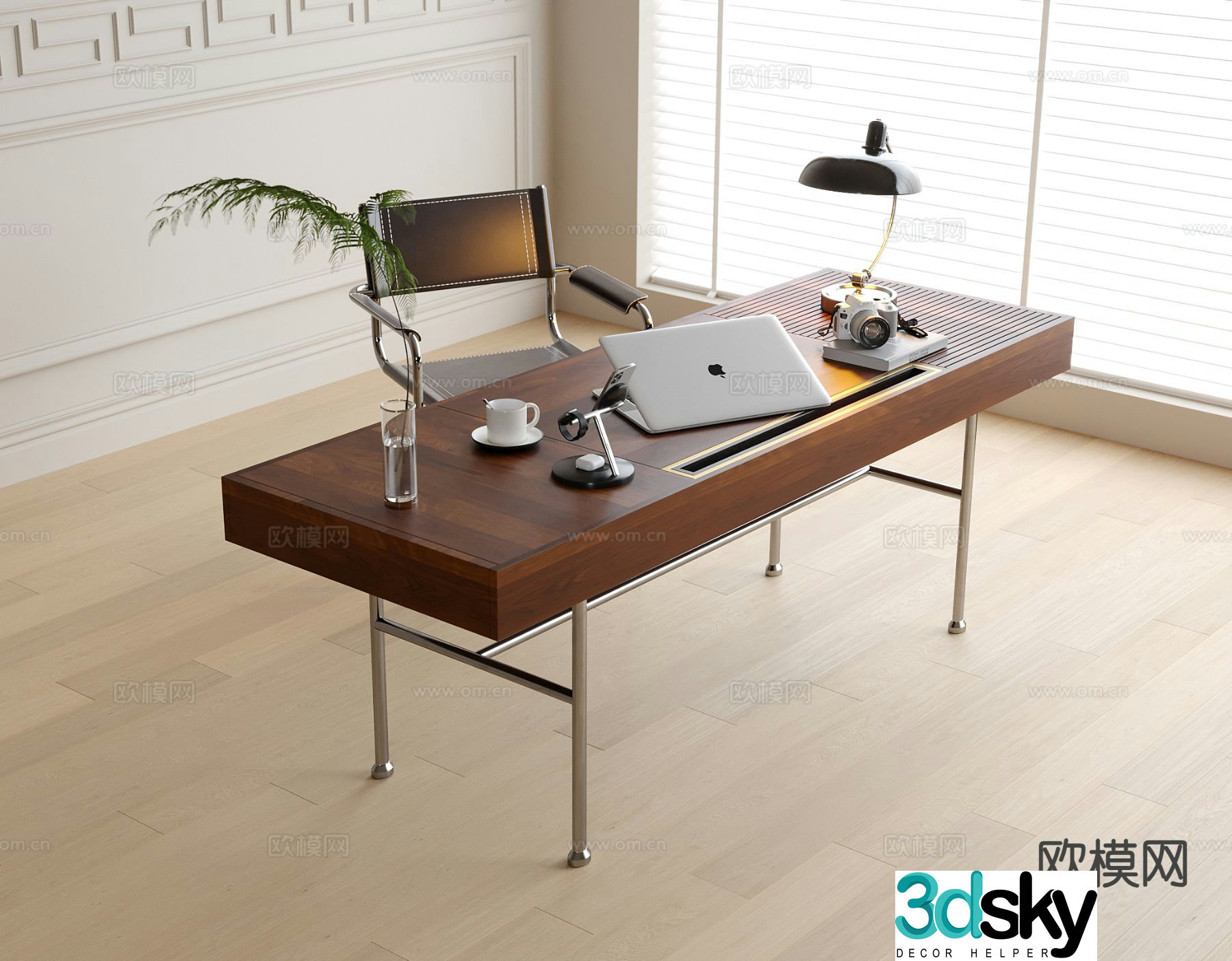 Modern desk chair 3d model