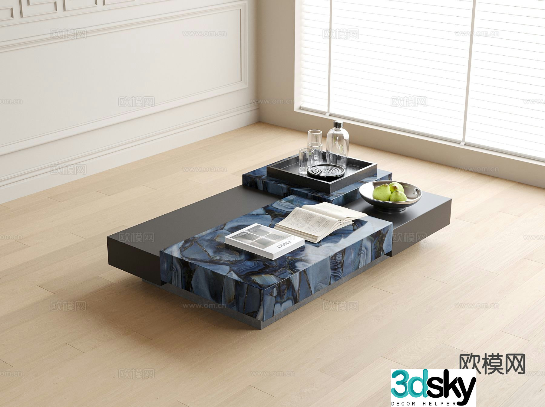 Modern coffee table 3d model