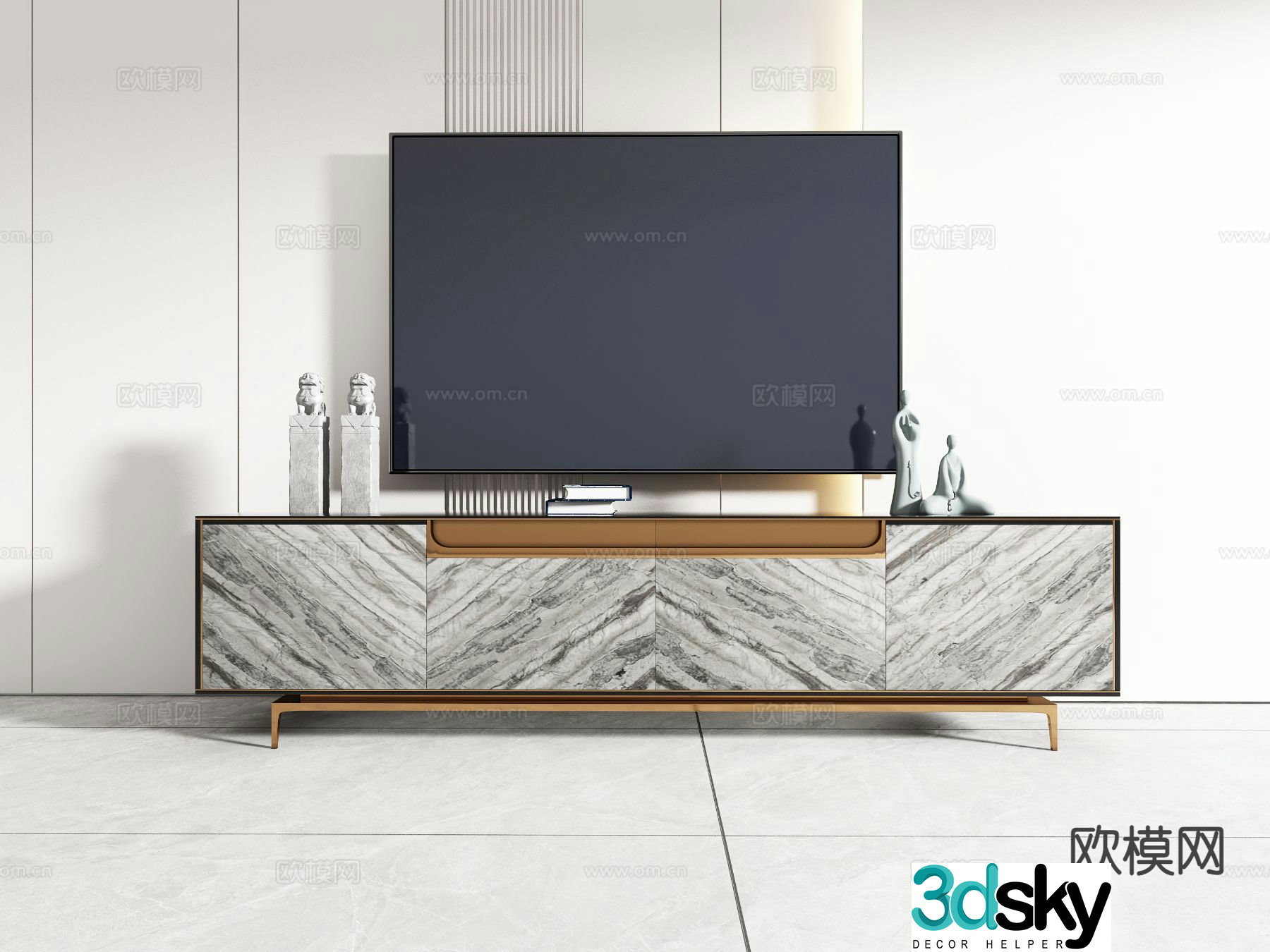 Modern TV cabinet 3d model