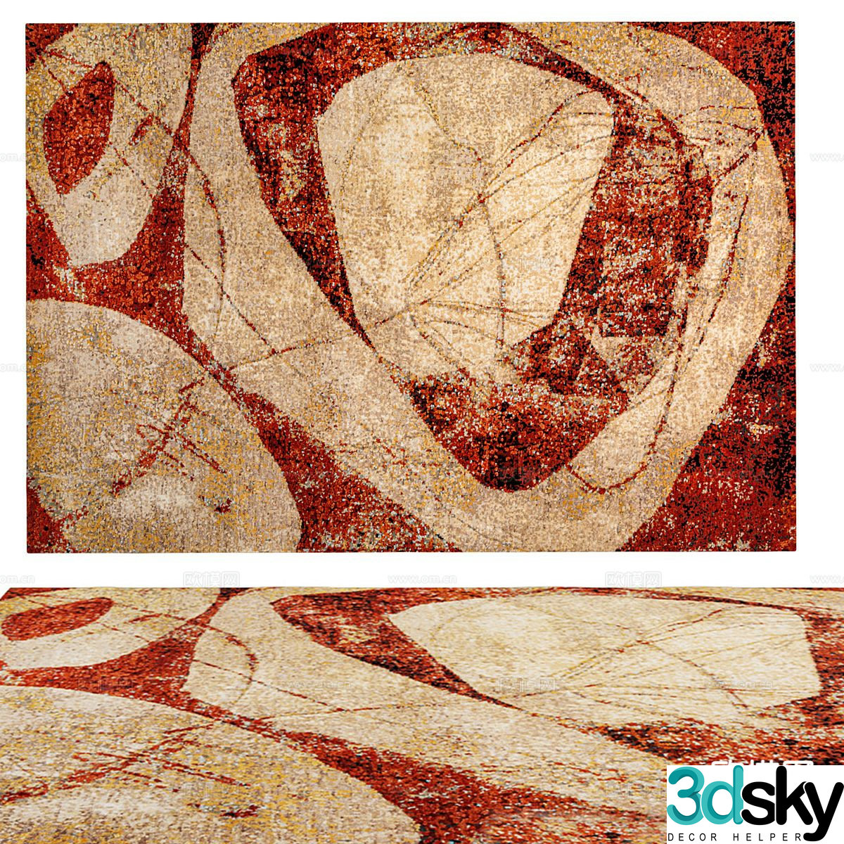 wabi-sabi carpet 3d model