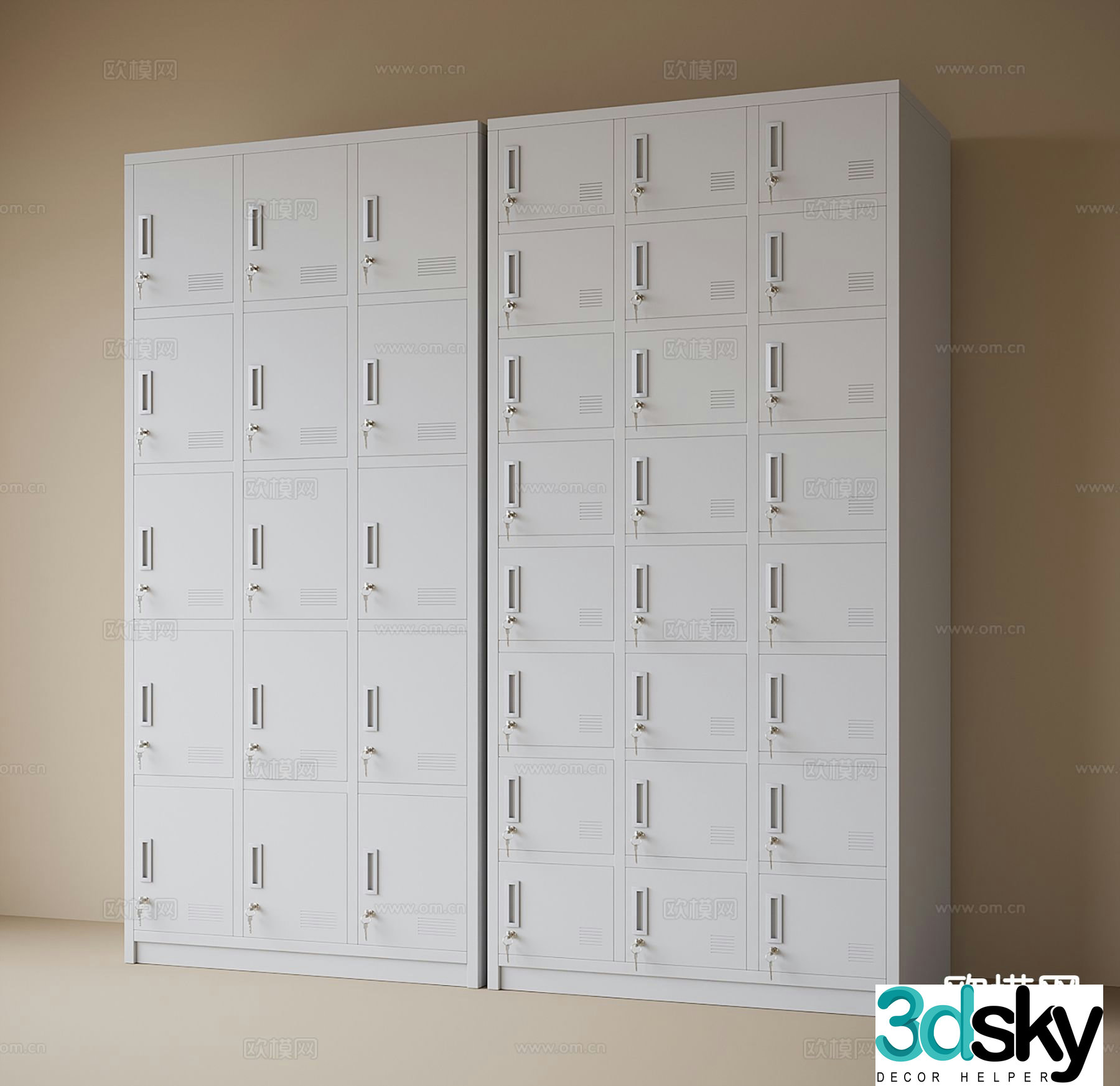 Modern filing cabinet filing cabinet information cabinet 3d model