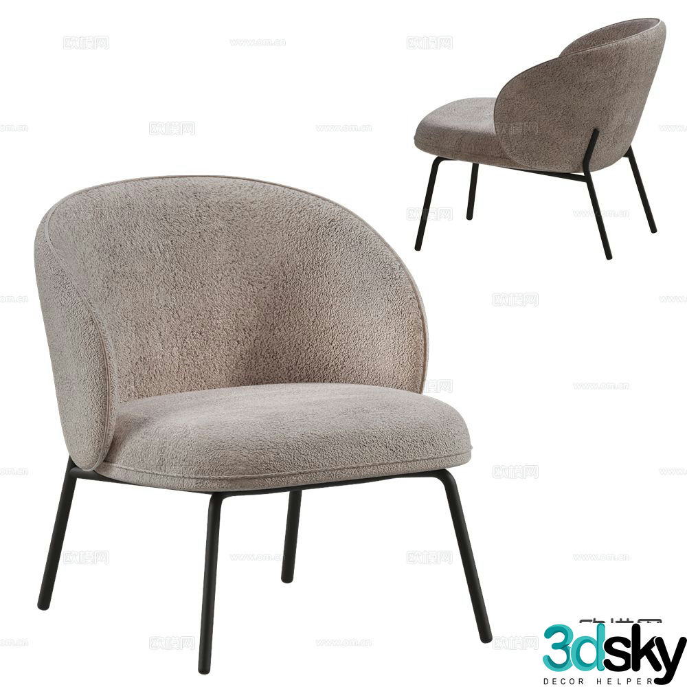 BoConcept lounge chair 3d model