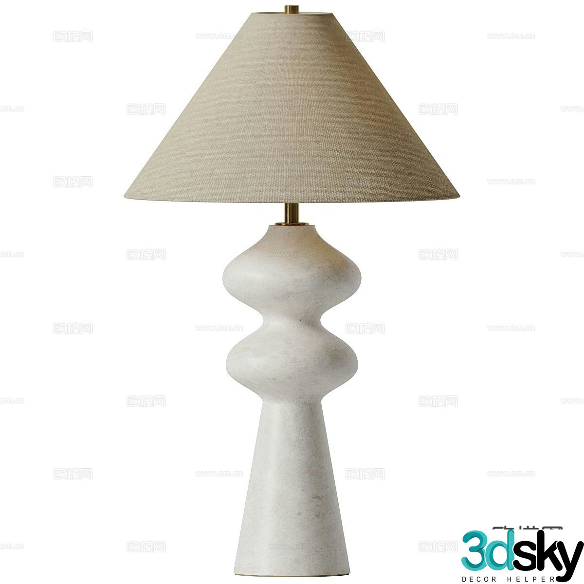 Modern desk lamp 3d model