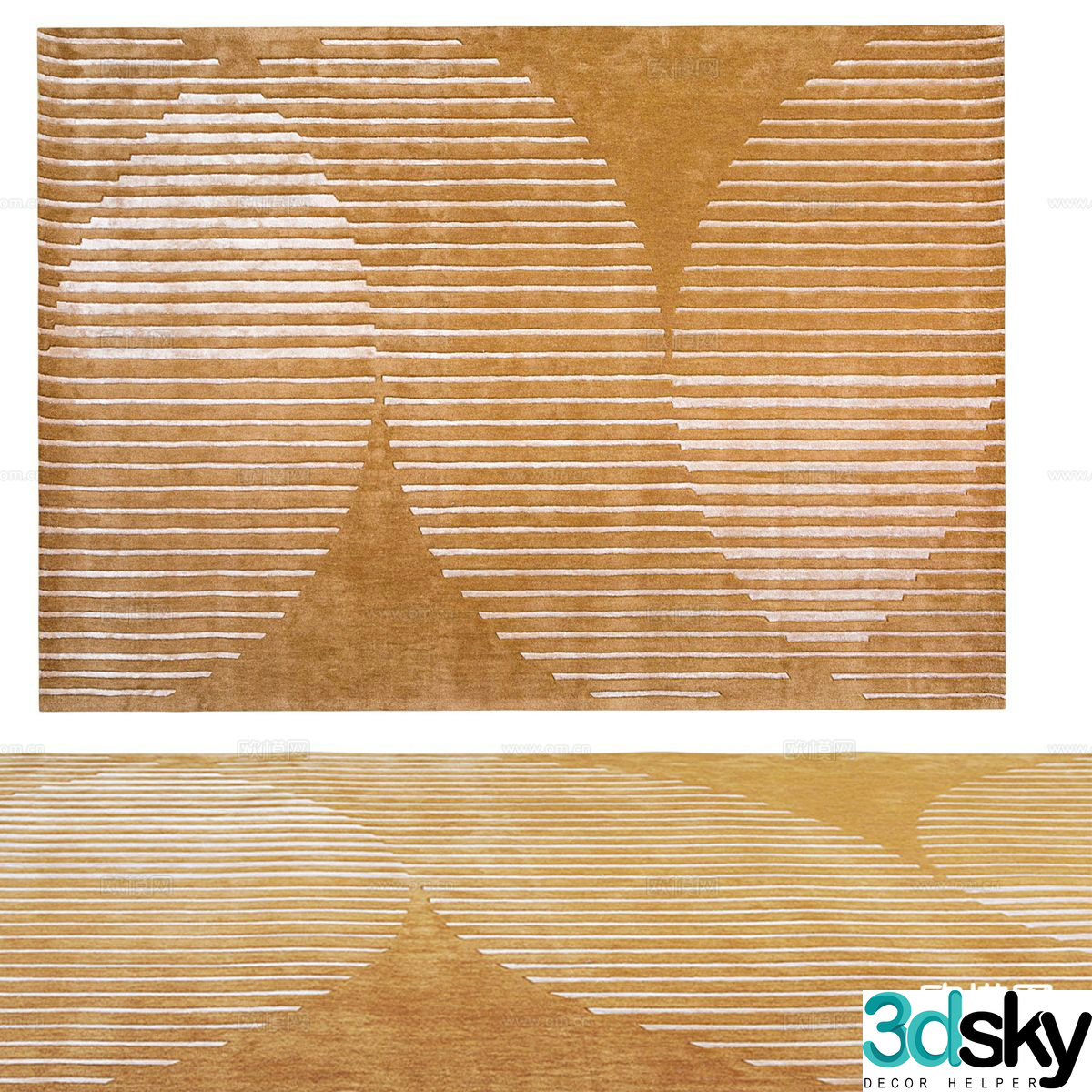 Modern carpet 3d model