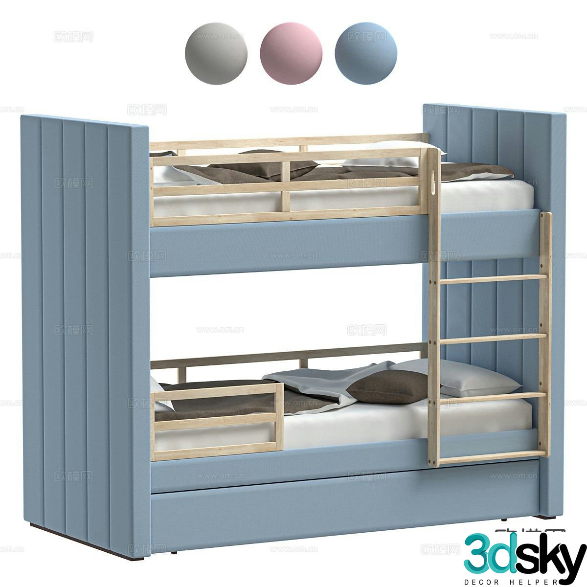 3d model of bunk bed
