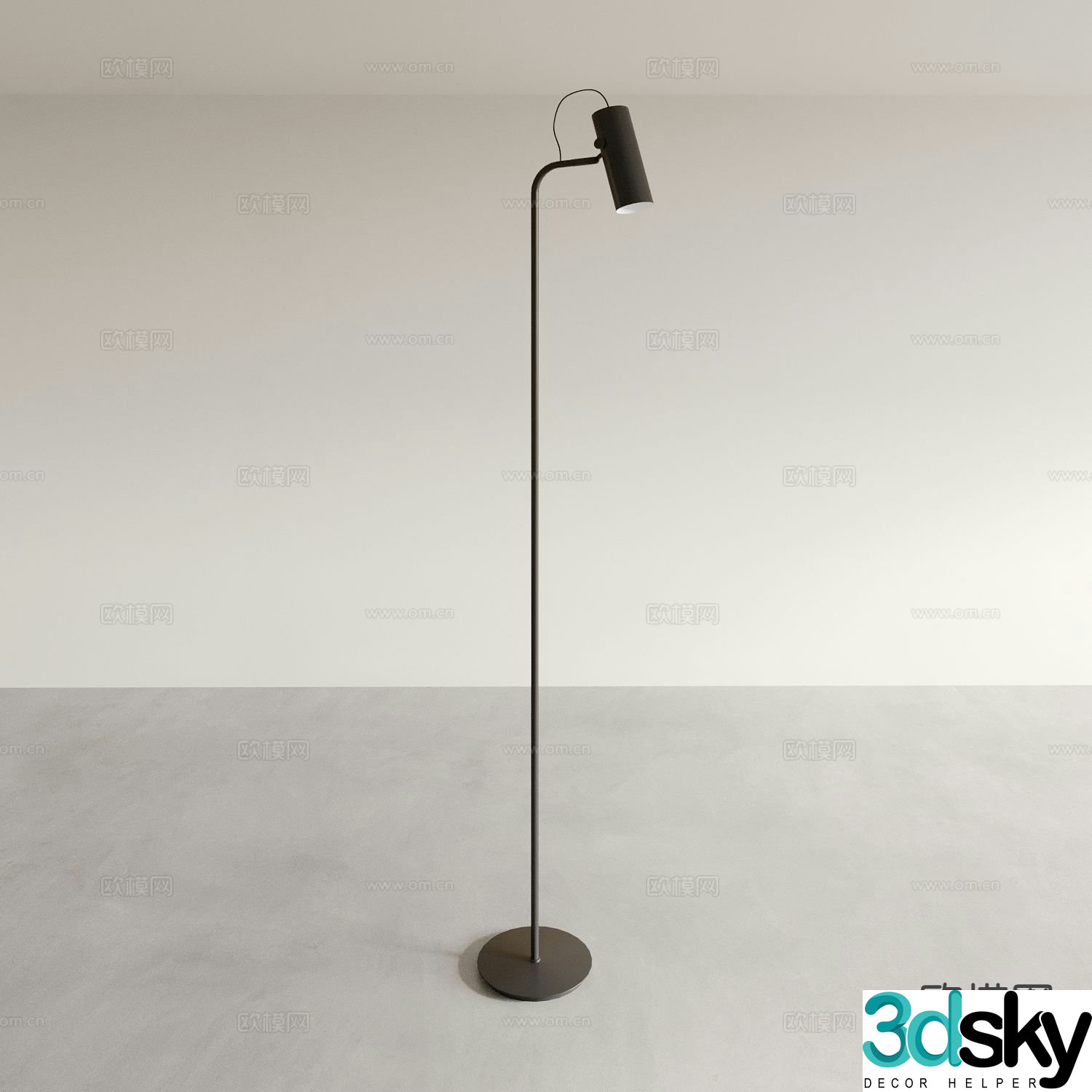 Modern floor lamp 3d model