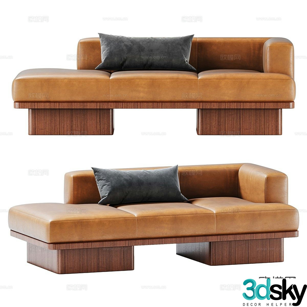Chaise longue beauty collapse 3d model