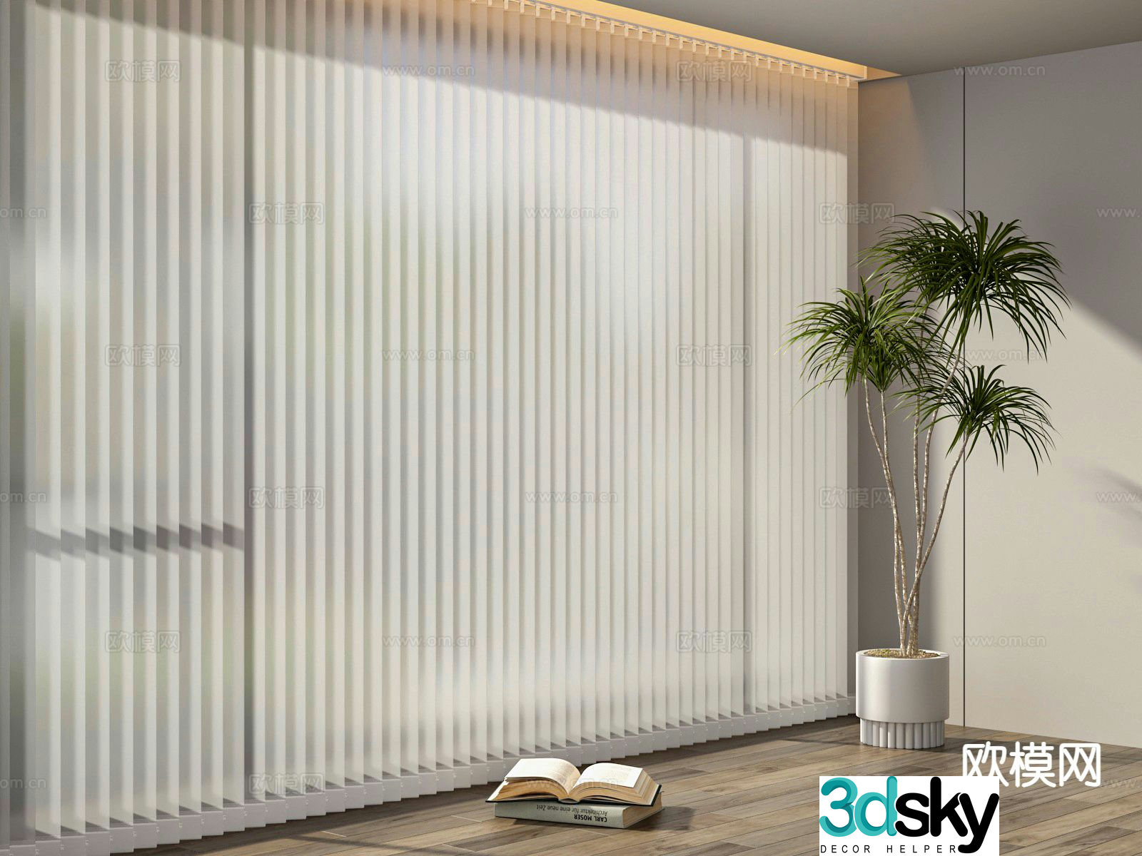 Dream Curtain Venetian Curtain 3d model
