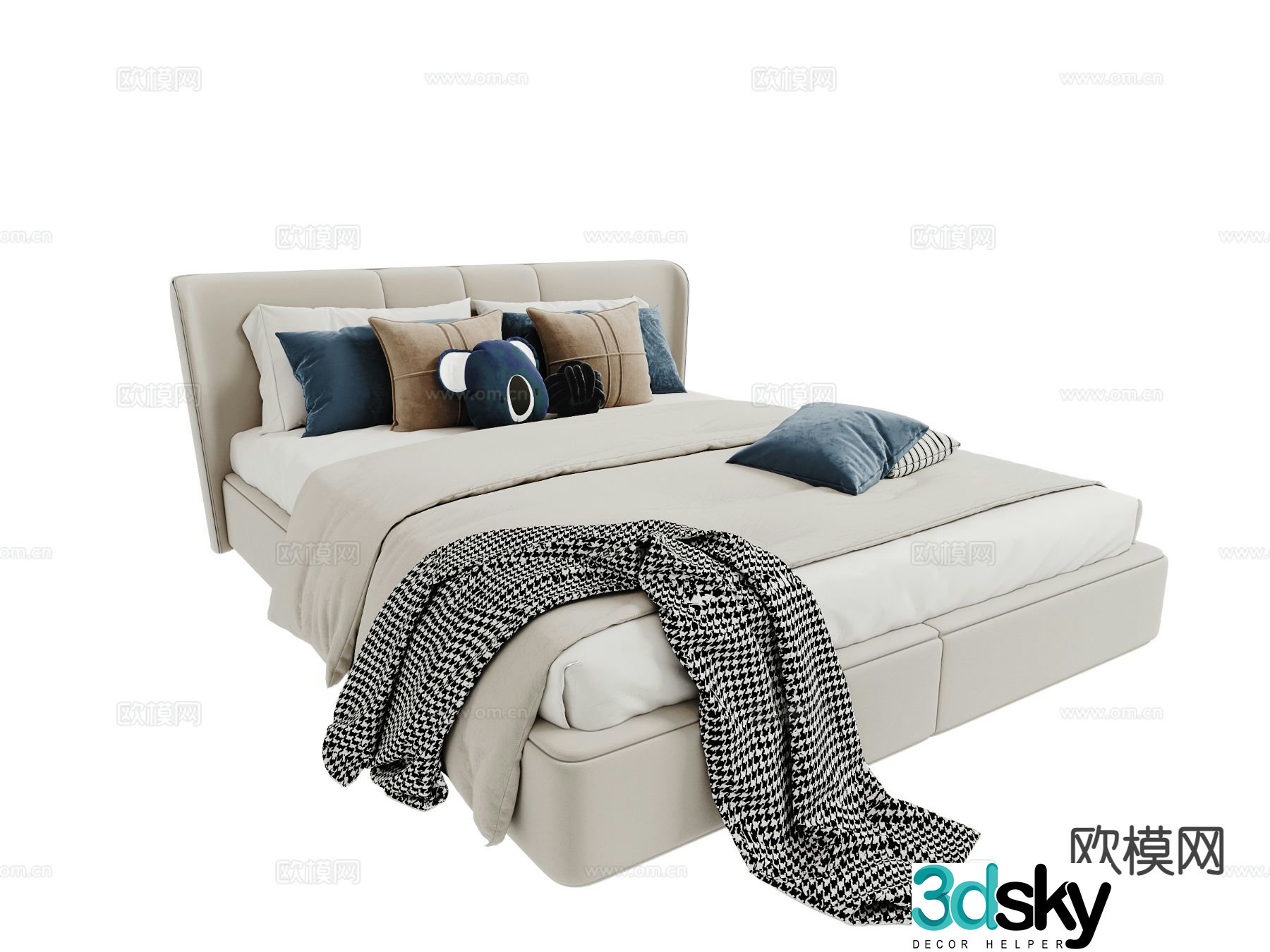 Modern boy bed children’s bed 3d model