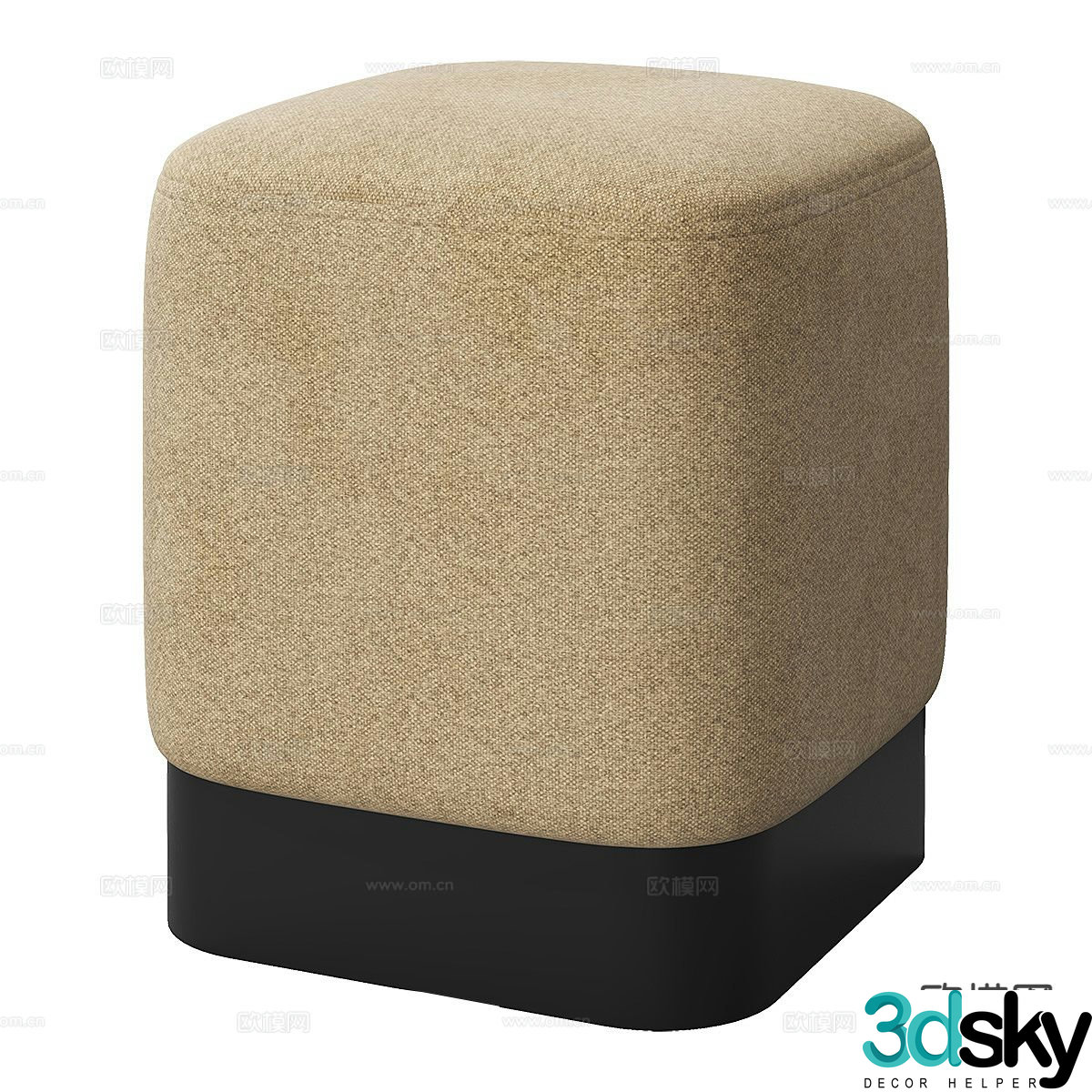 Modern simple stool sofa stool low stool 3d model