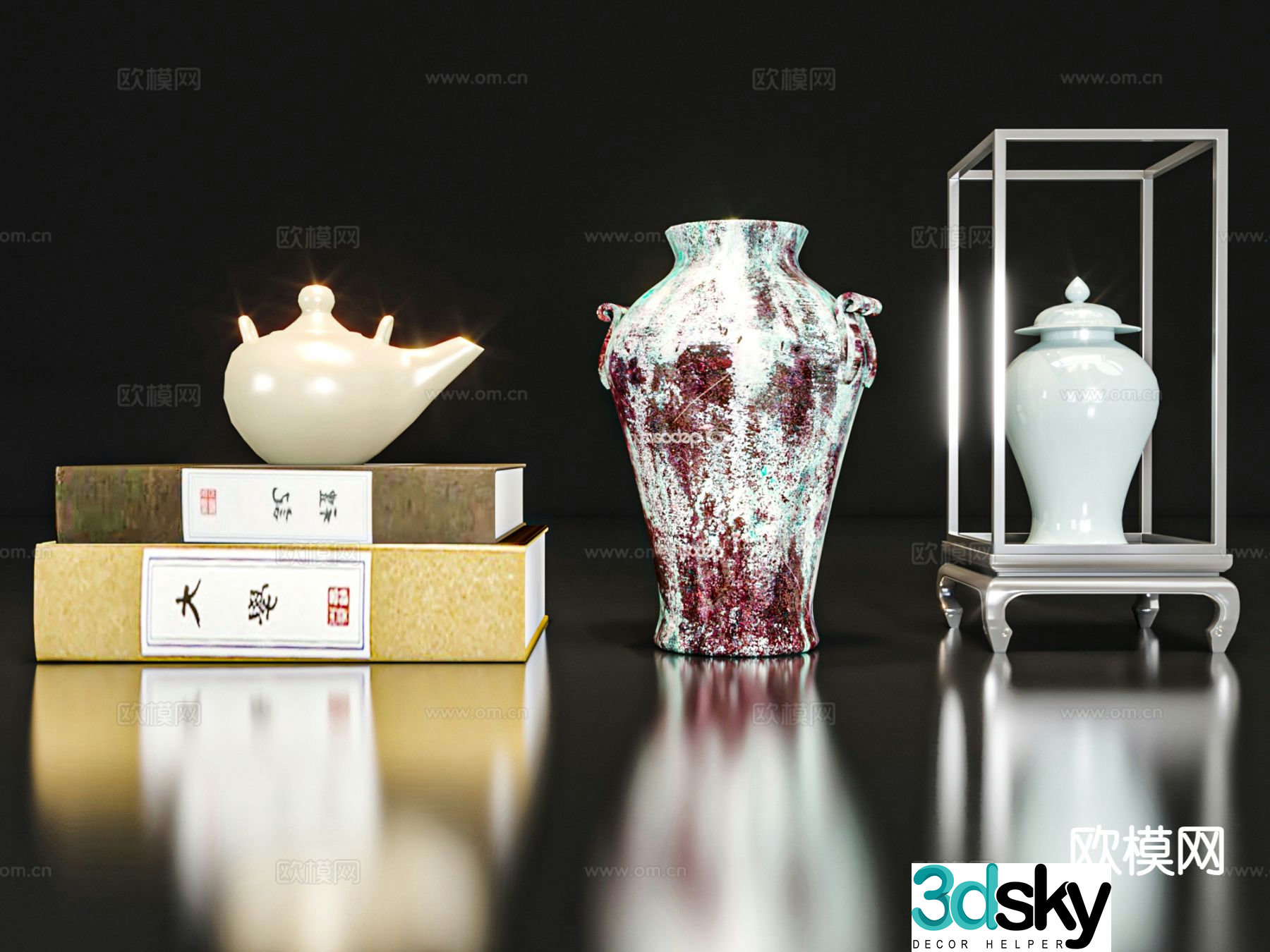 New Chinese style ornaments and crafts 3D model