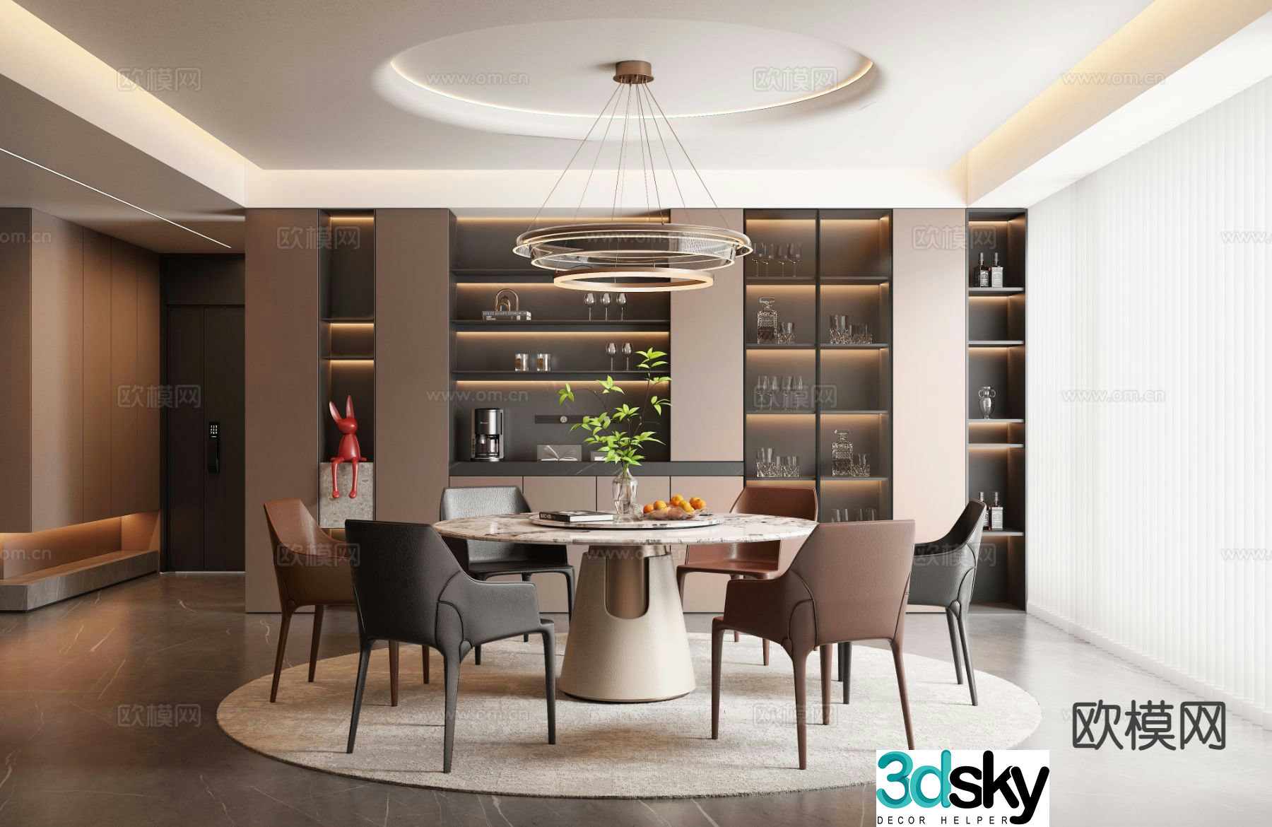 Italian restaurant 3d model