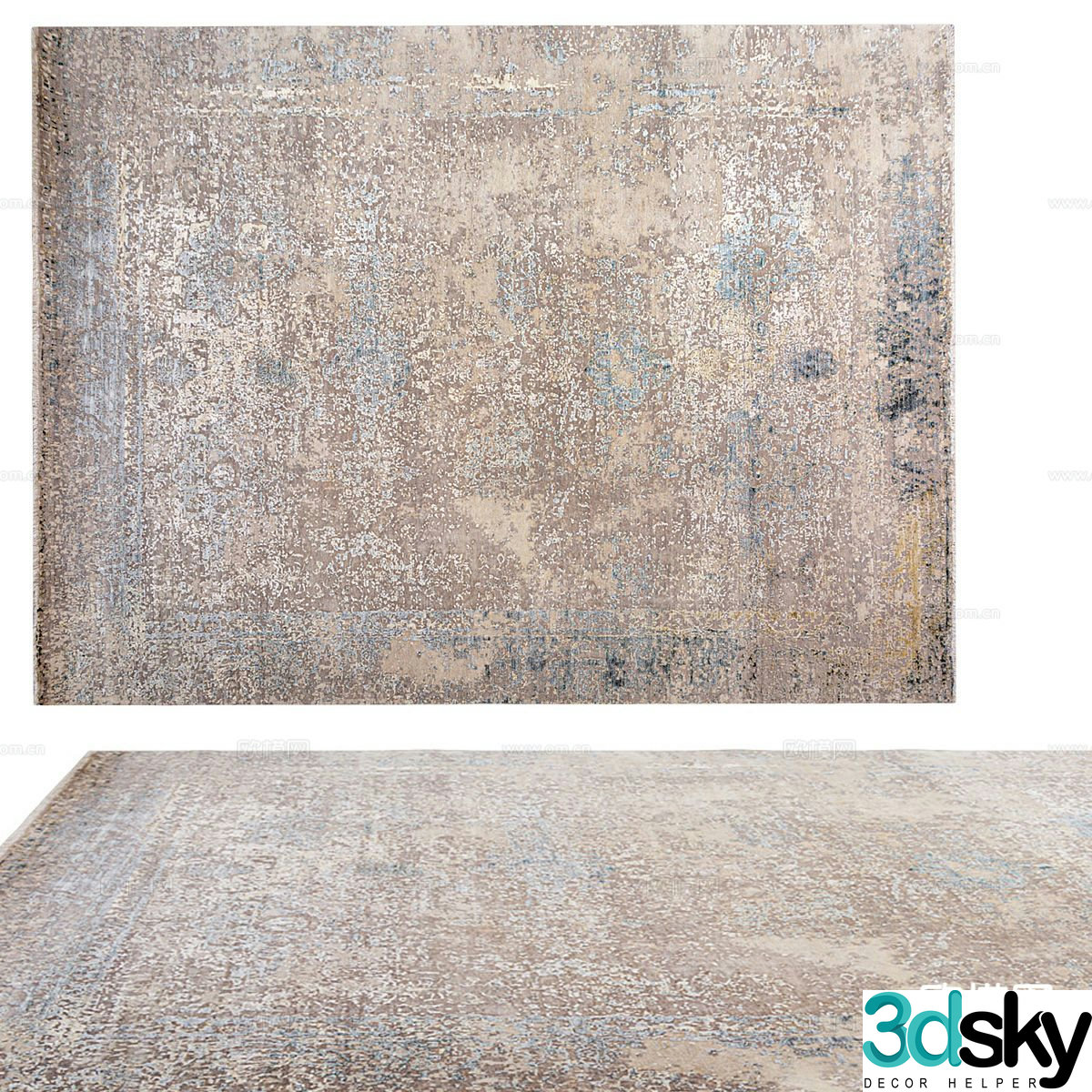 Modern carpet 3d model