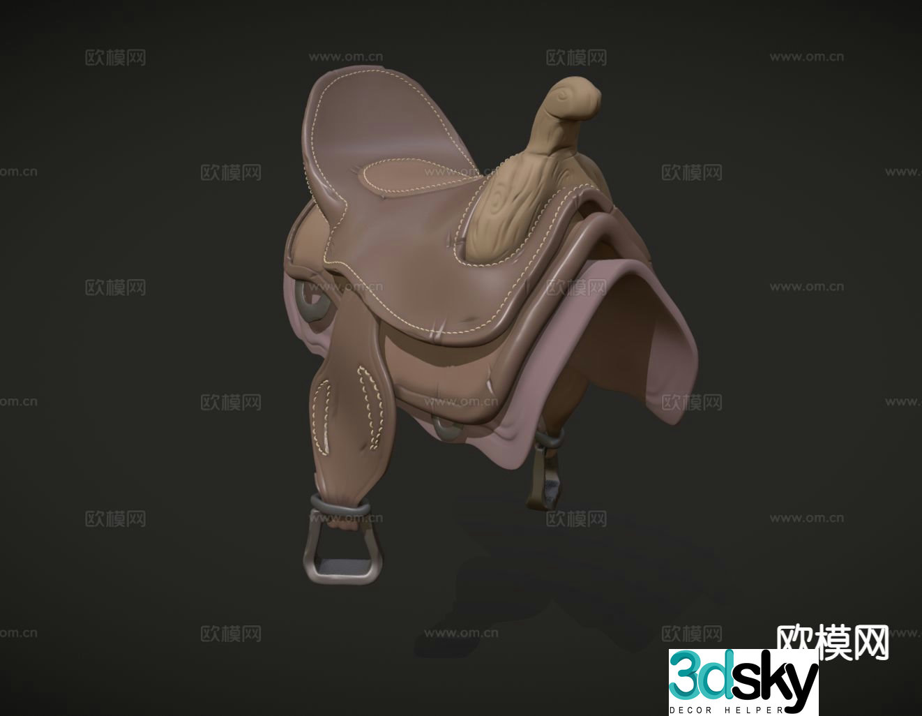 Equestrian supplies saddle horse mat 3d model