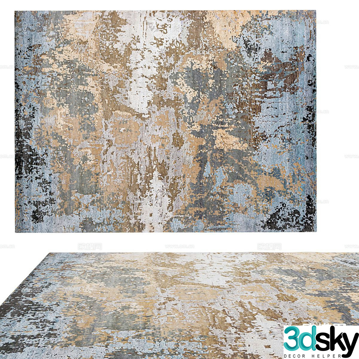 Modern carpet 3d model