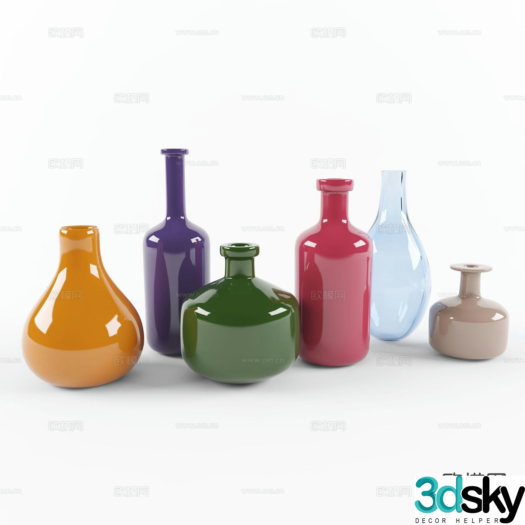 Modern vase vessel 3d model