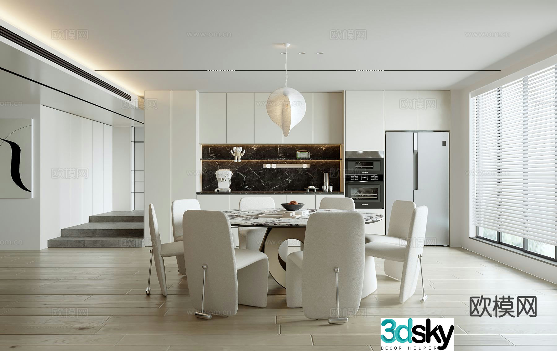 Italian restaurant 3d model