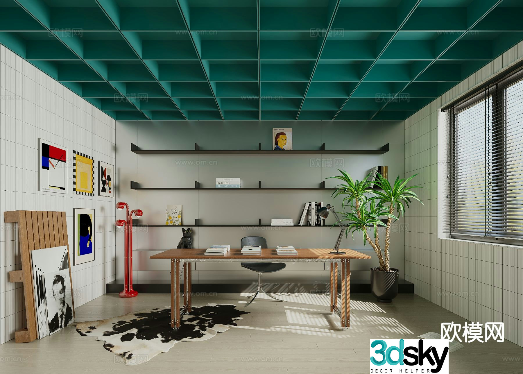 Bauhaus study Memphis study 3d model