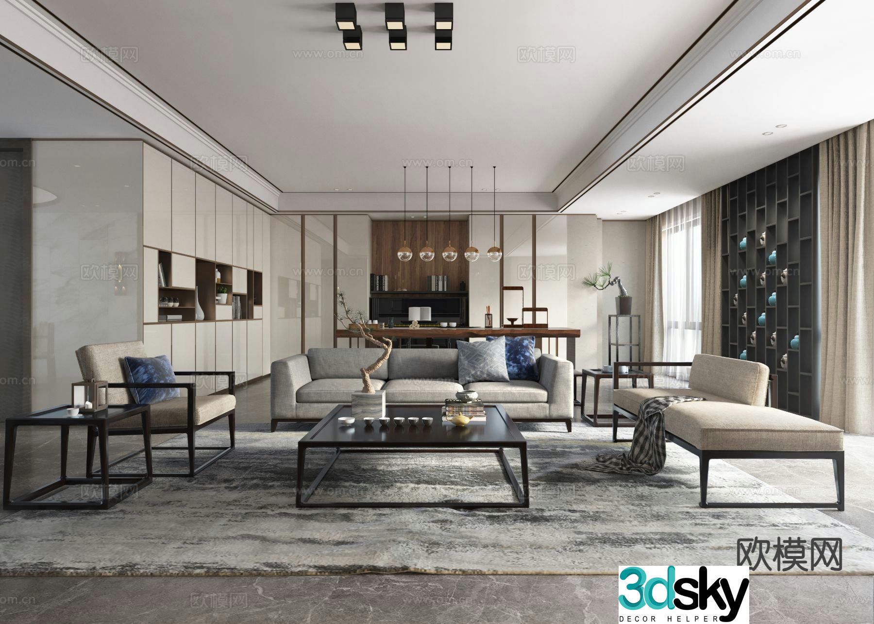 New Chinese restaurant 3D model