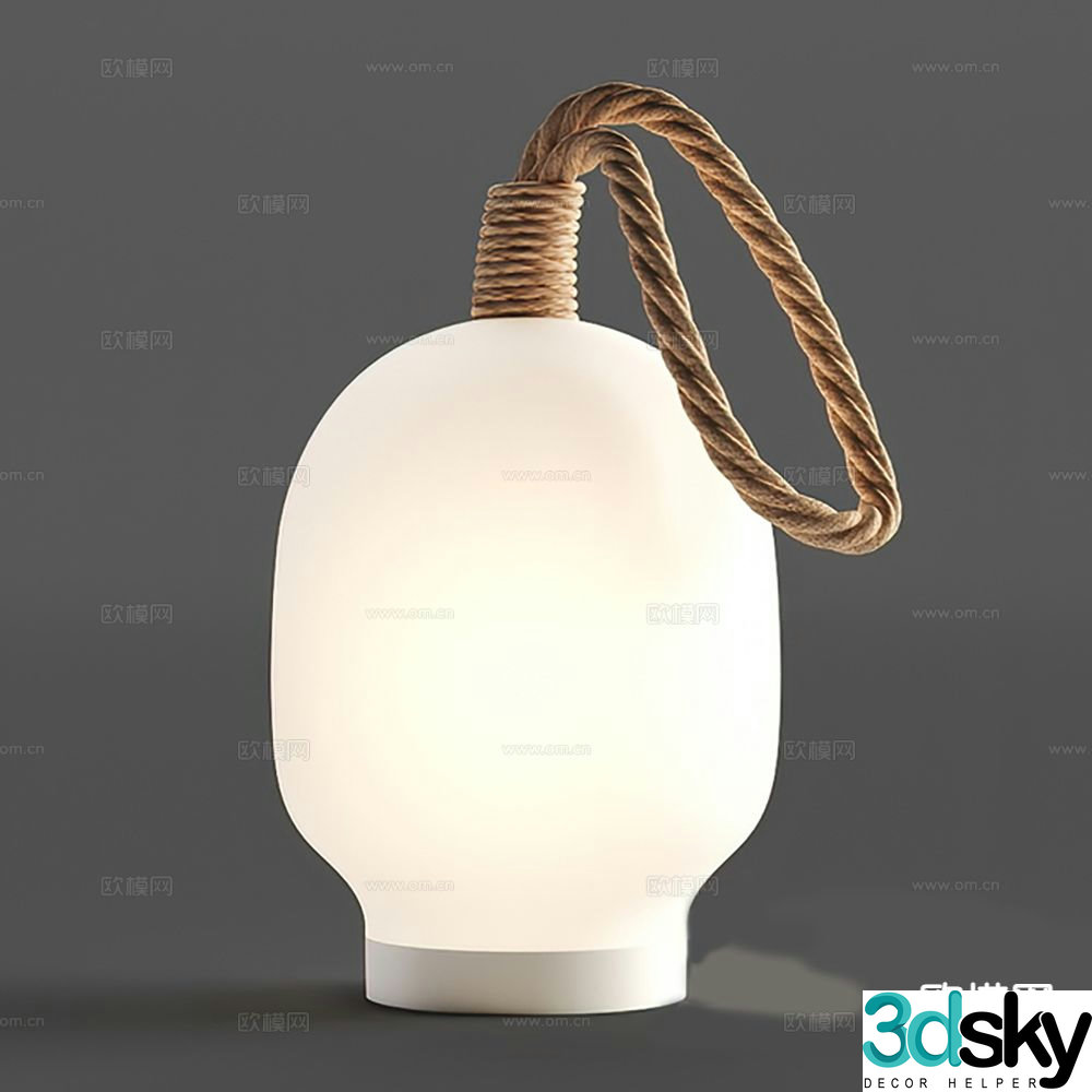 Wabi-sabi desk lamp 3d model