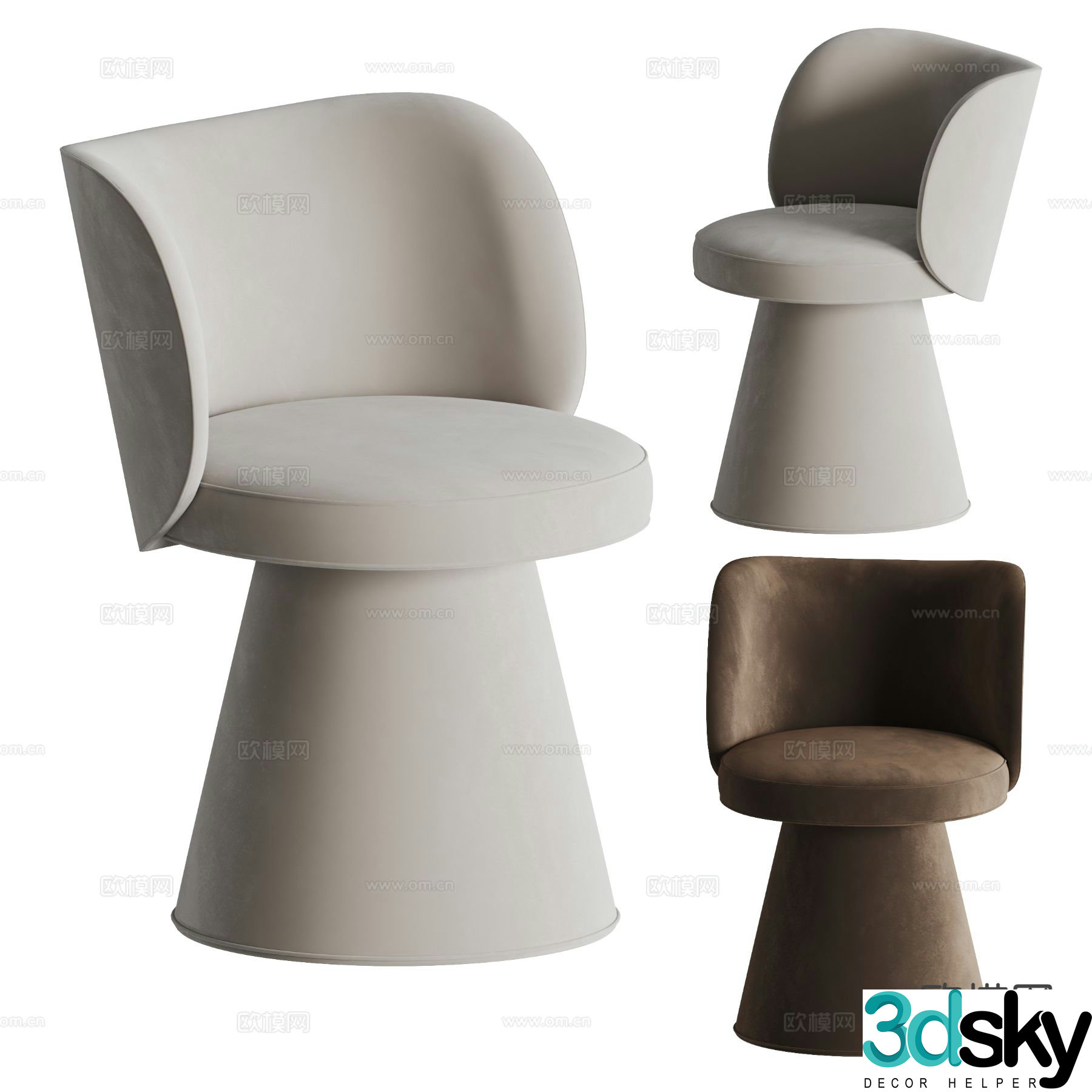 Vondon lounge chair 3d model