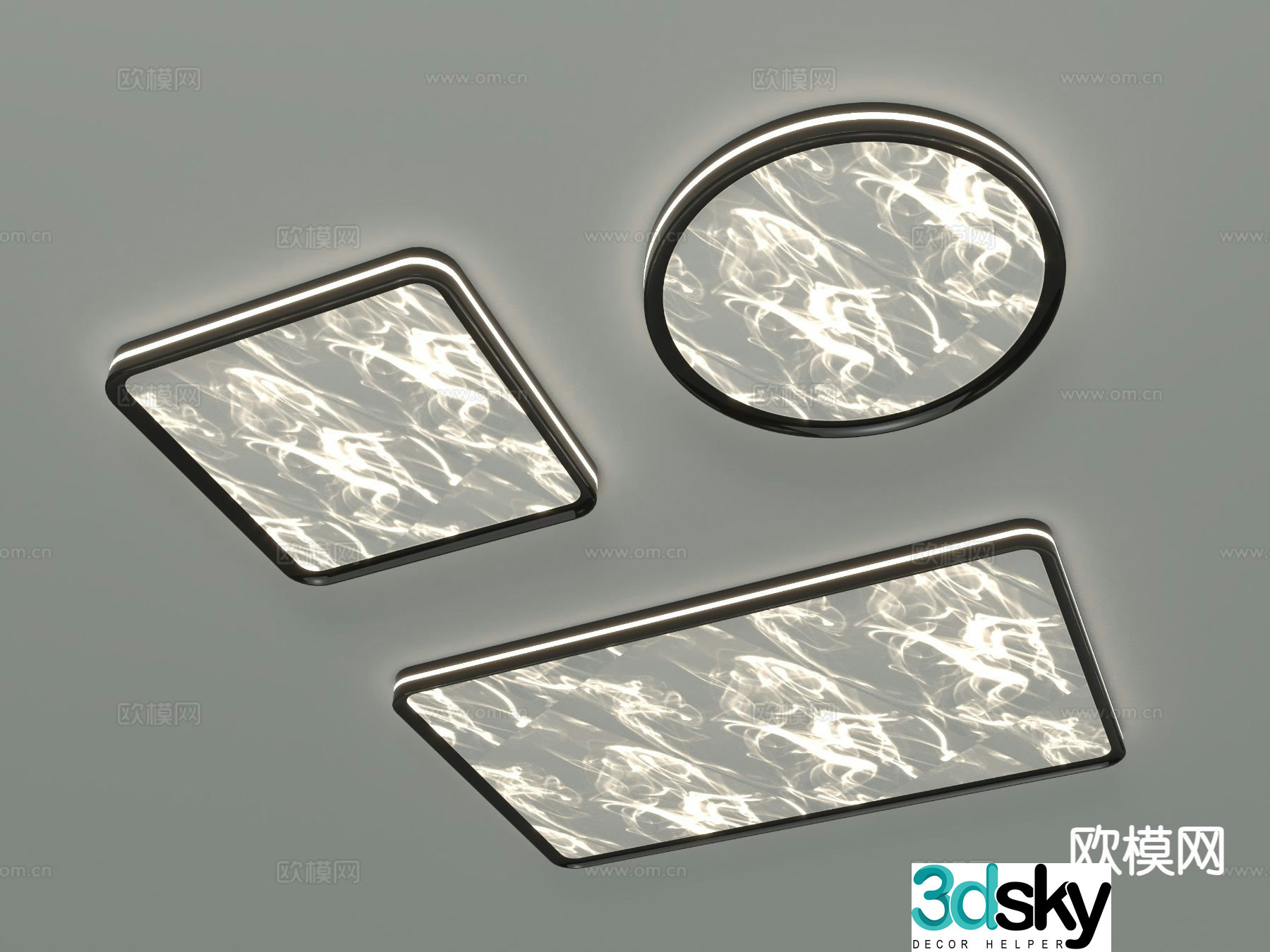Modern ceiling lamp 3d model