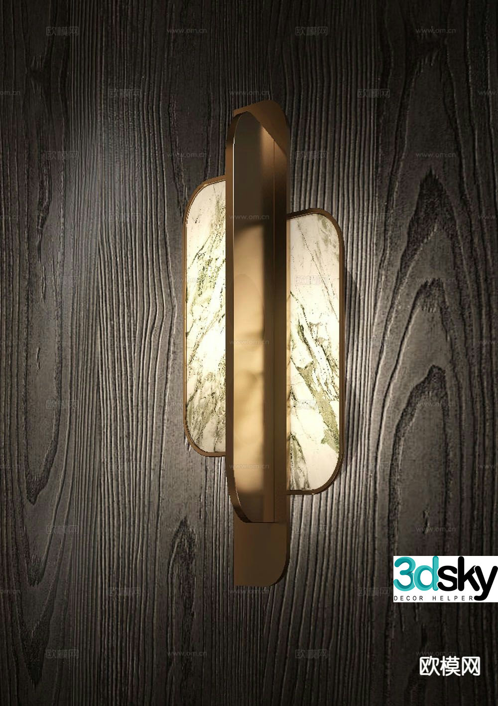 Light luxury wall lamp 3D model