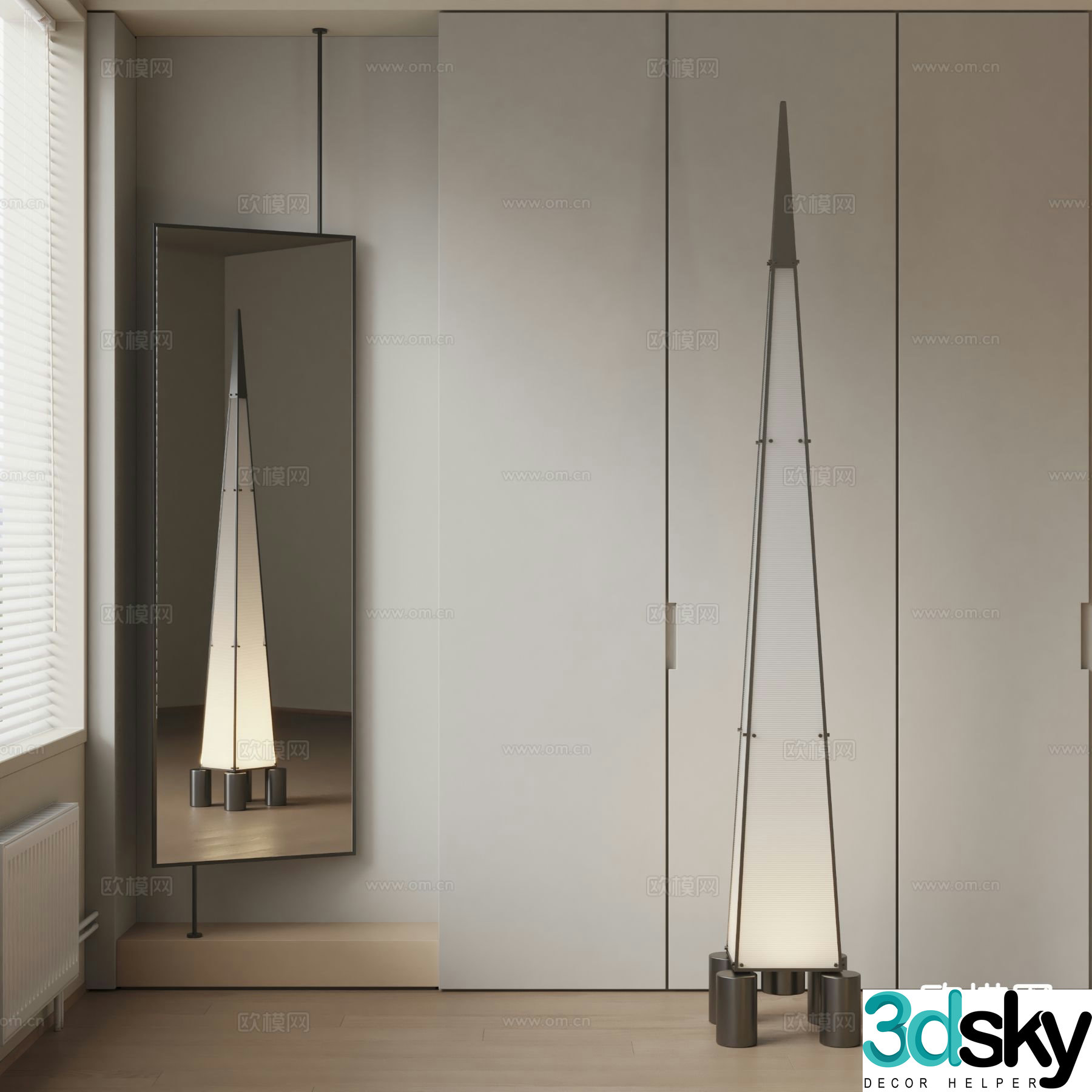 willisau floor lamp 3d model