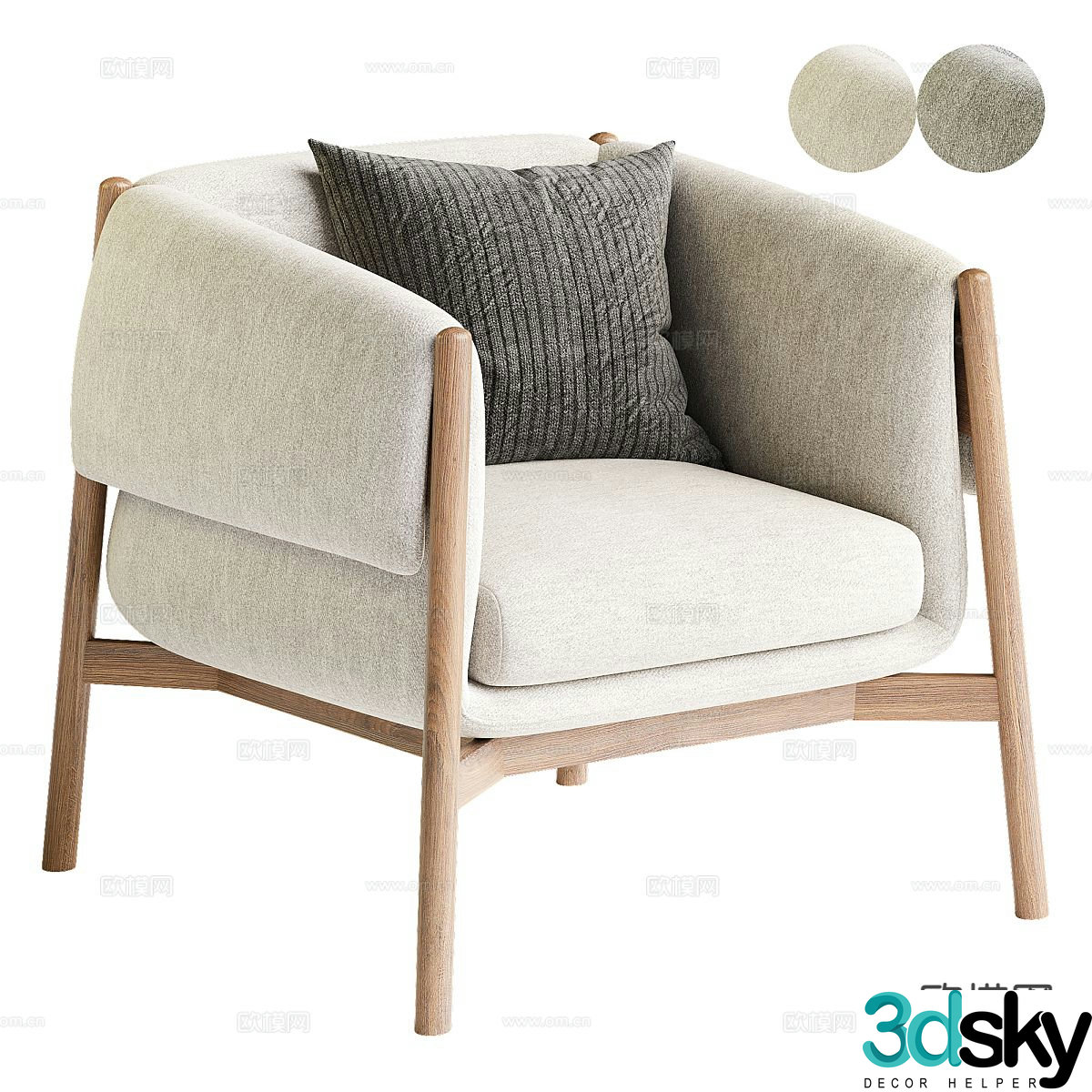 armchair sofa chair 3d model