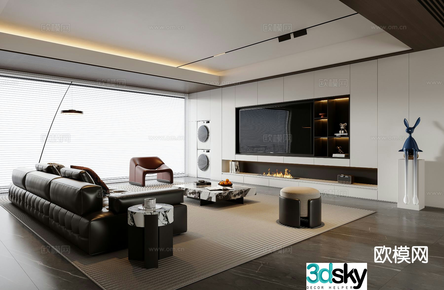 Italian living room 3d model