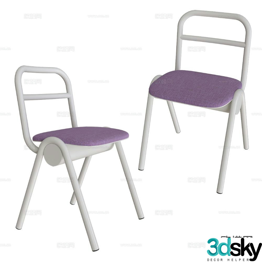 Modern single chair chair 3d model