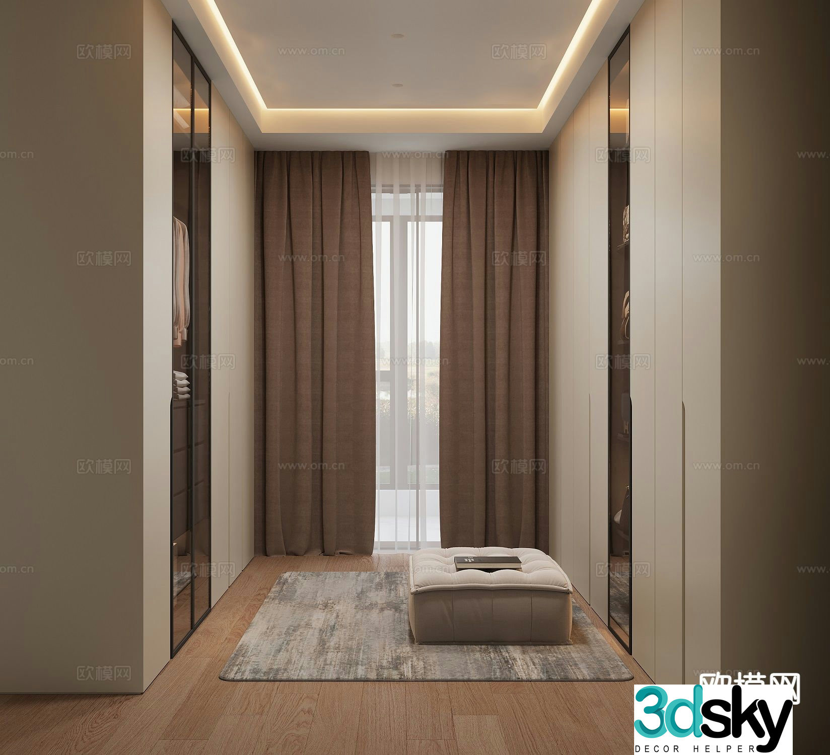 Italian cloakroom 3D model