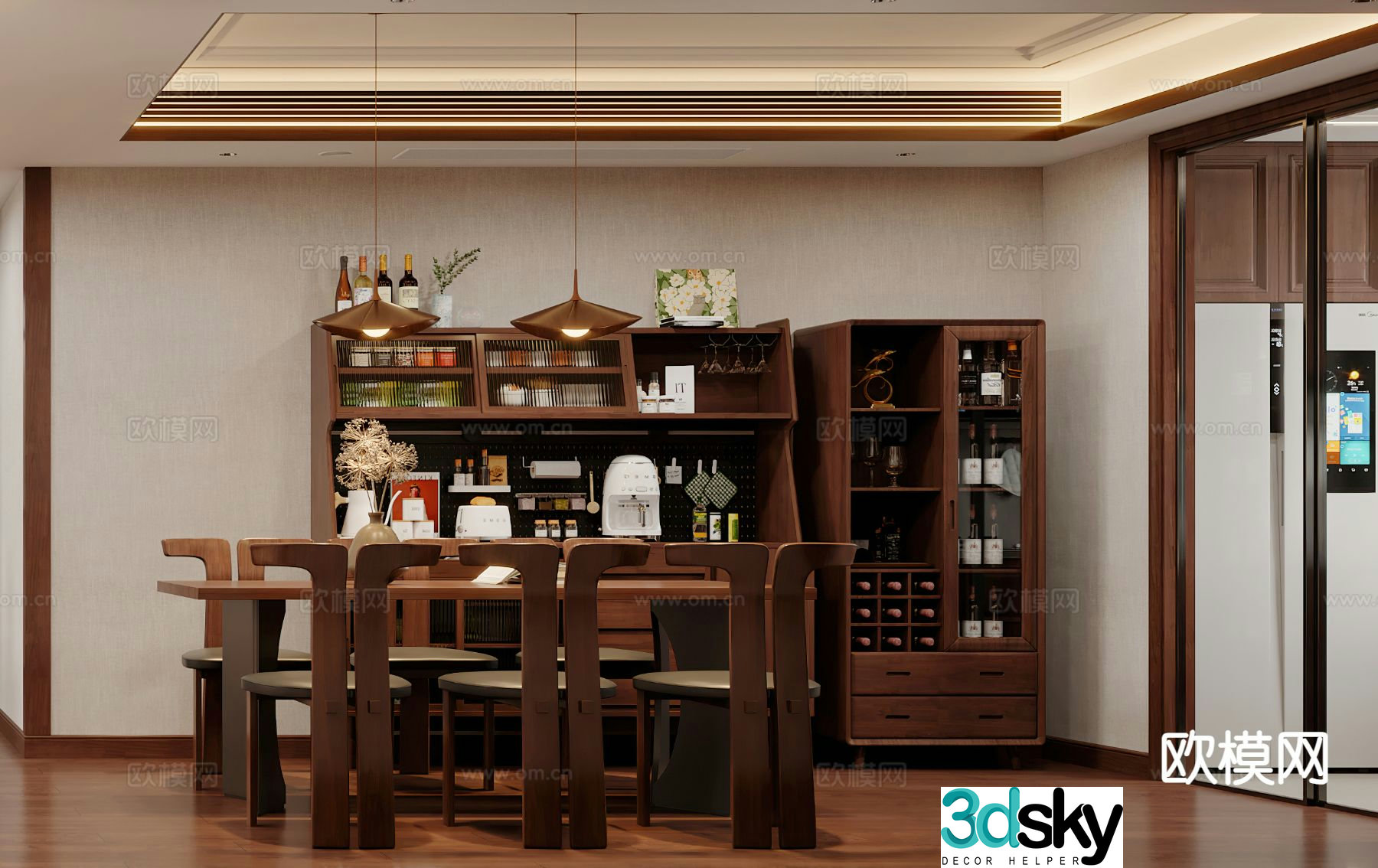 Medieval style restaurant 3d model