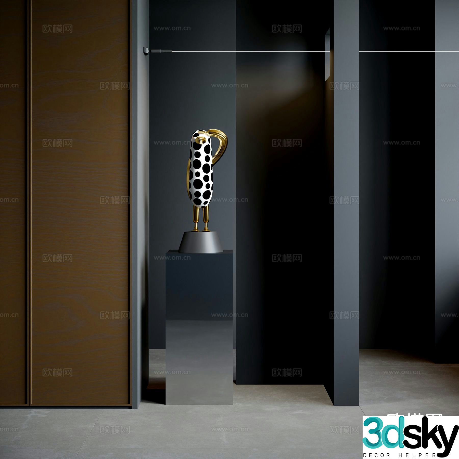 cartoon sculpture abstract sculpture 3d model