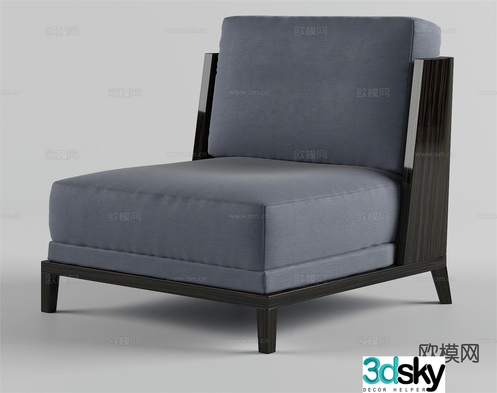 Modern chair leisure chair 3d model
