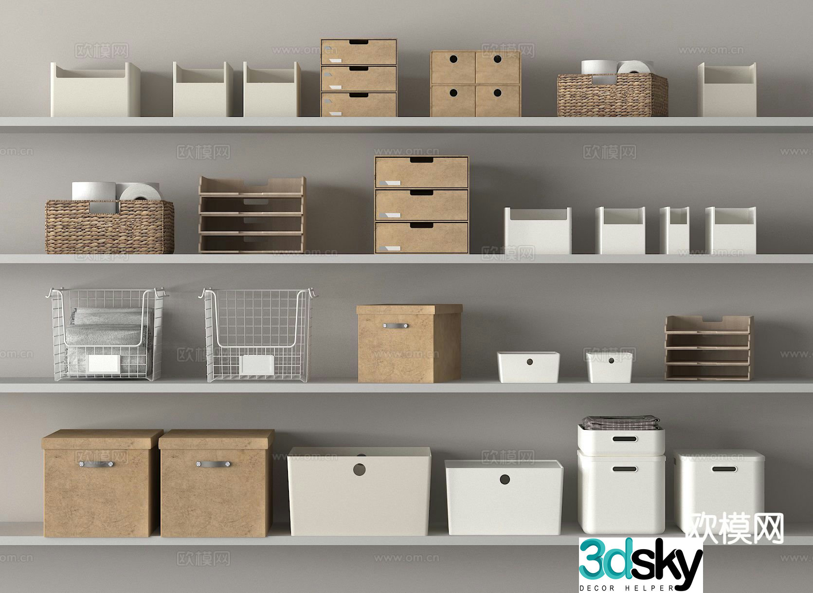 box storage box storage box information box 3d model