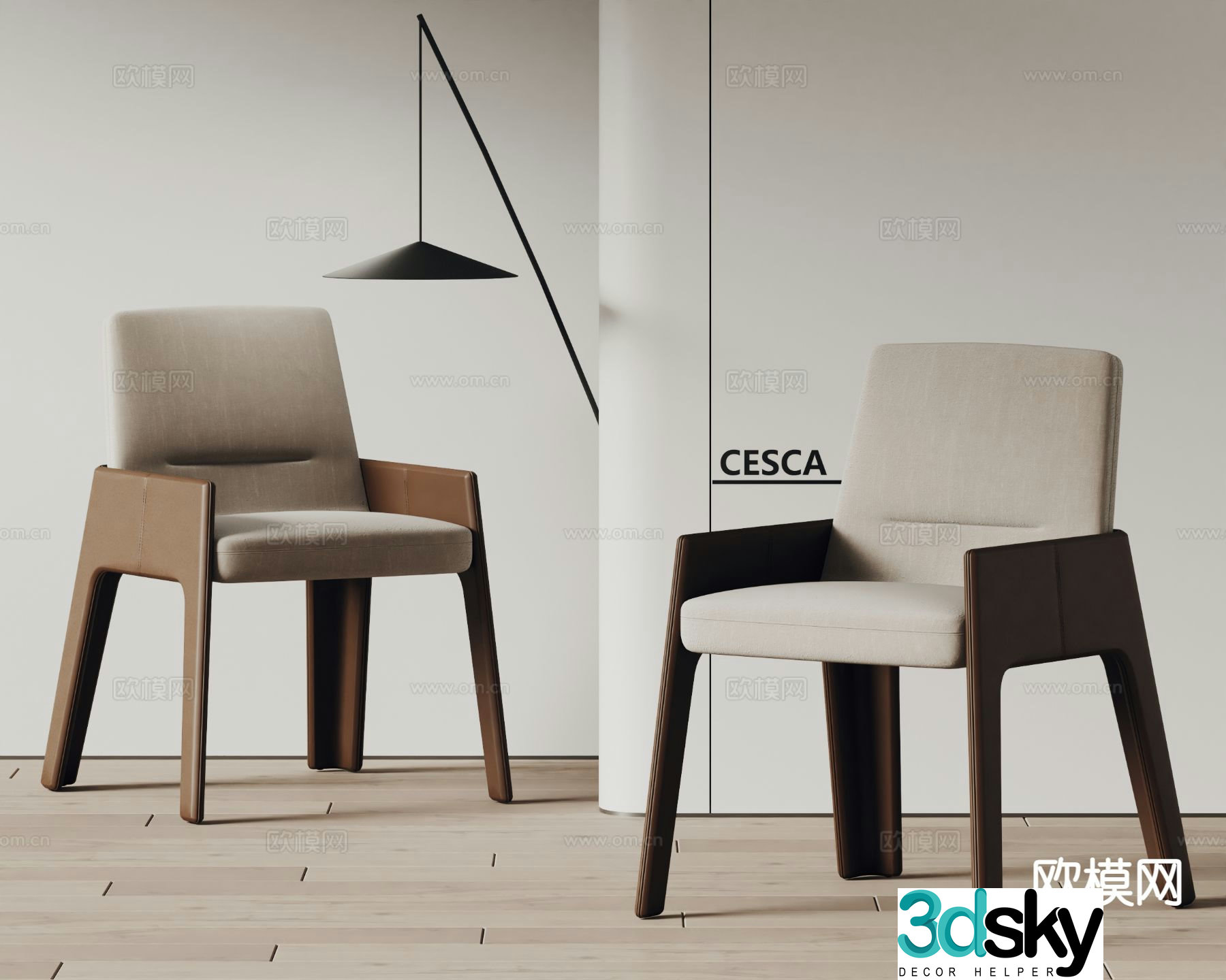 Cesca chair dining chair 3d model