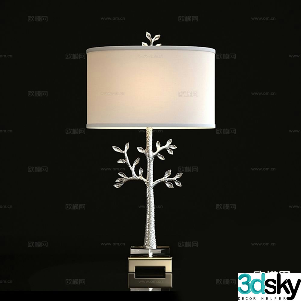 Modern chandelier 3d model