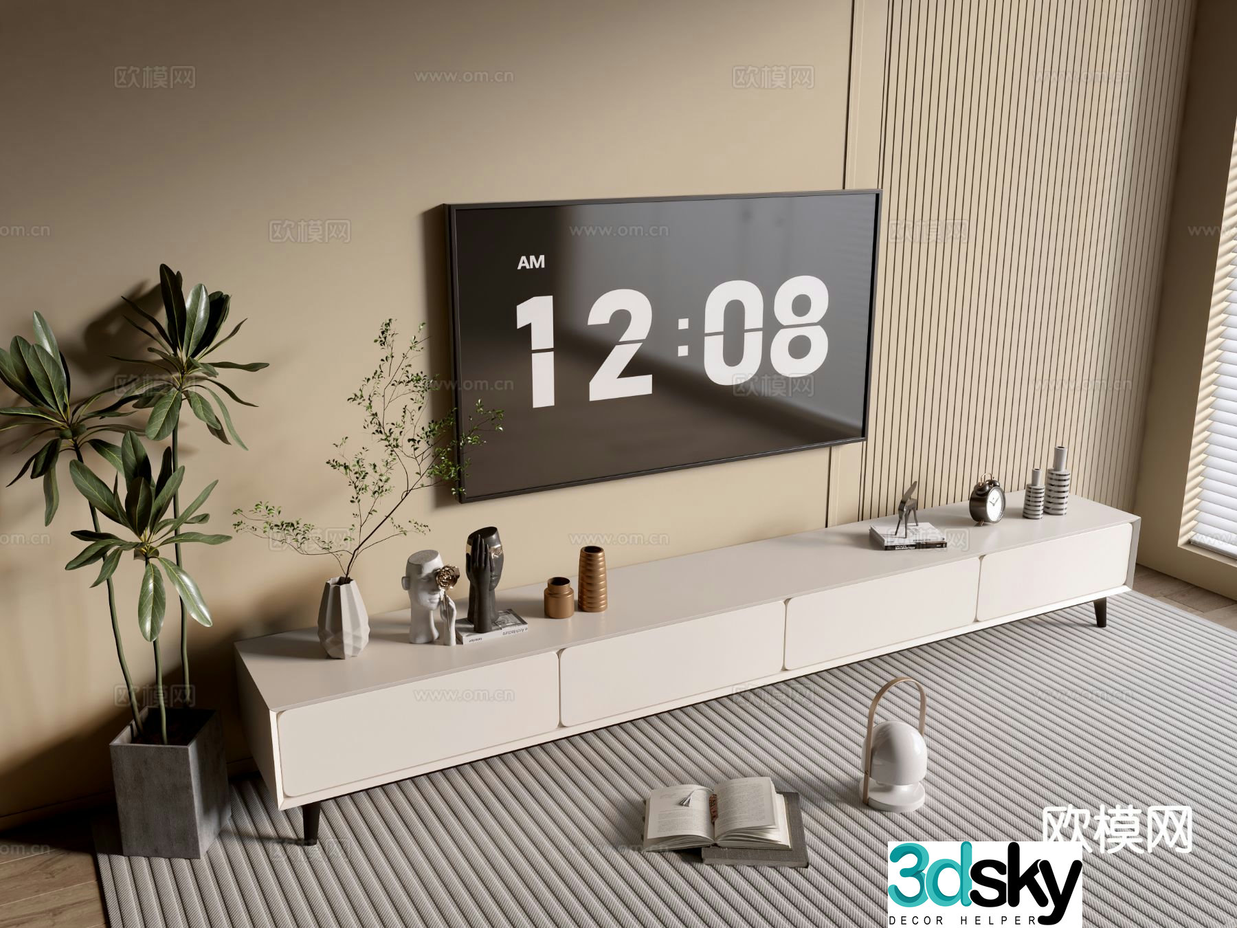 Modern TV cabinet 3d model