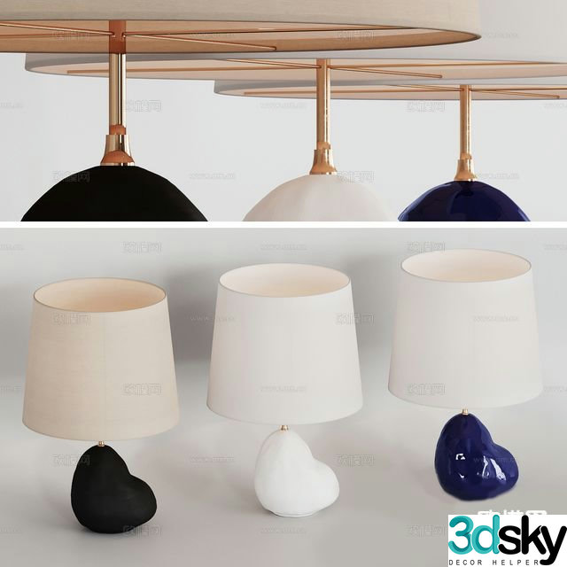 lamp lighting desk lamp 3d model