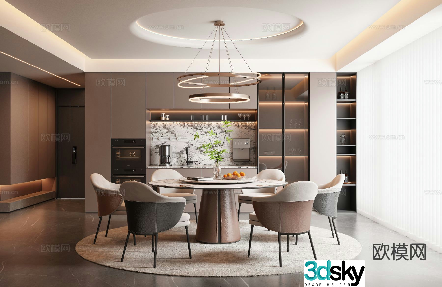 Italian restaurant 3d model