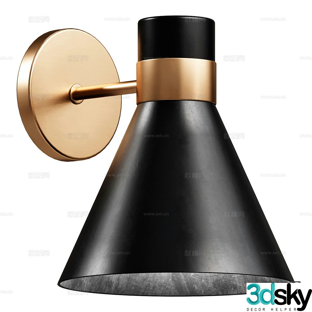 Modern wall light 3d model