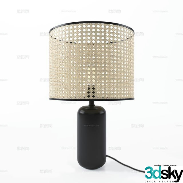 Modern desk lamp 3d model